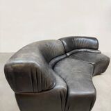 Canapé modulable vintage en cuir Cosmos DS-28 De Sede 1970