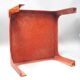 Orange fibreglass coffee table from Prisunic, 1970s.