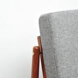 Vintage teak armchairs by Glostrup, 1950s