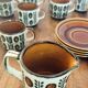 Boch La Louvière coffee service series Noix – 18 pieces – 8 people