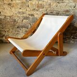 Vintage IKEA pine lounge chair from 1974