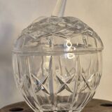 Vintage crystal apple candy box