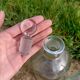 Set of 3 retro glass bottles