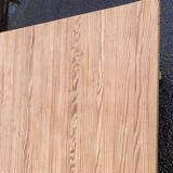 Renovated farmhouse table in solid pine, 110cm.