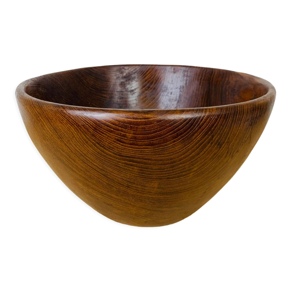 Saladier scandinave teck coupe à fruit - Bon état sur Selency