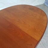 Vtg mid century g plan fresco teak extending 4 - 6 seat oval dining table retro