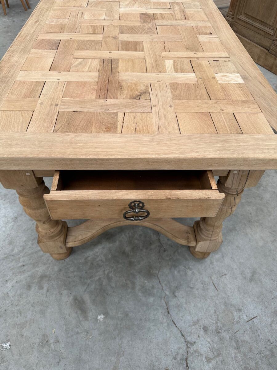 Solid oak table from the 1960s.