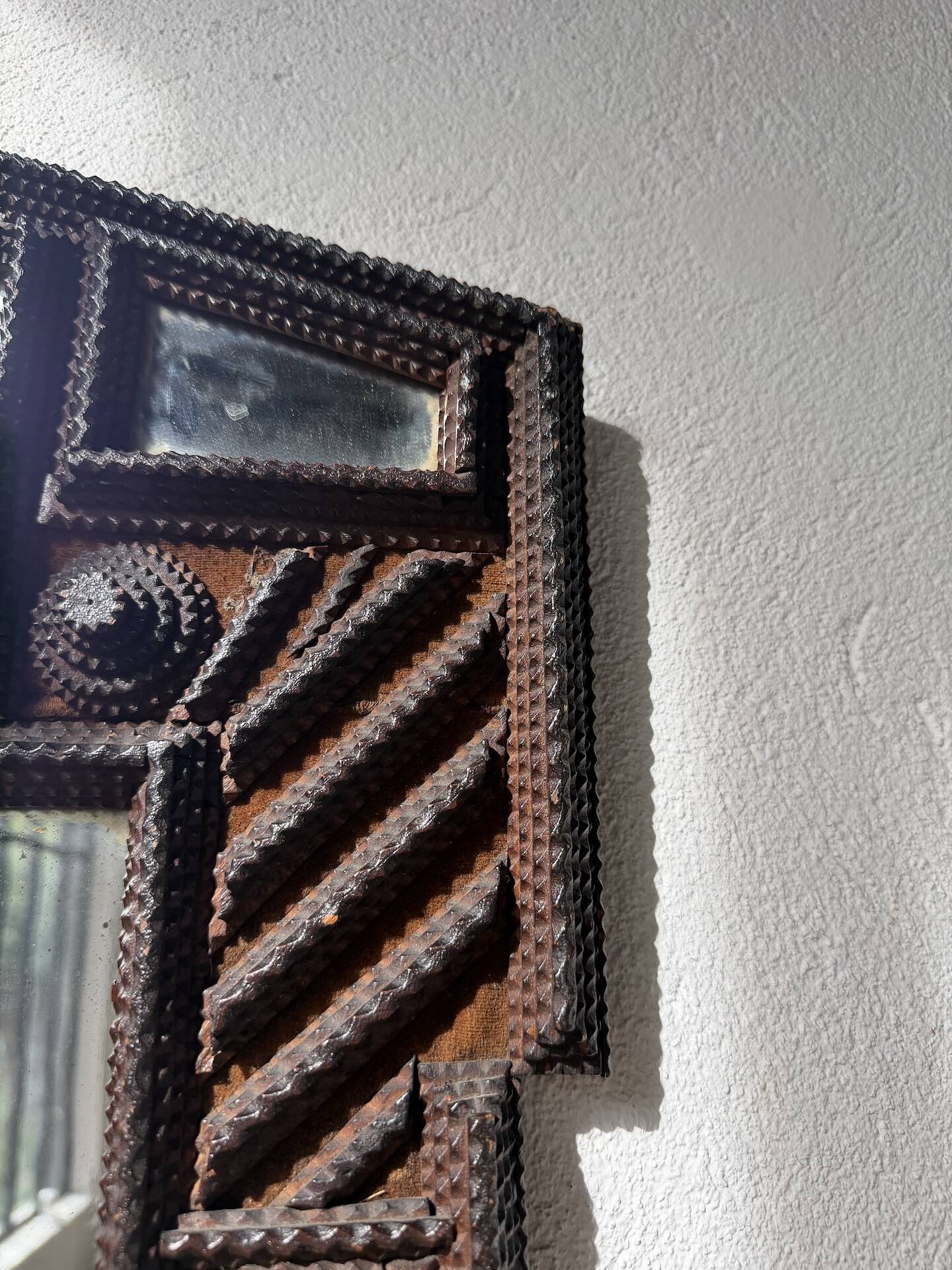 Tramp Art Mirror 1903