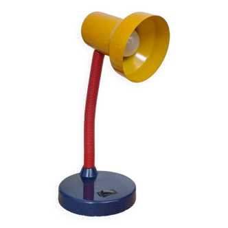 Lampe de bureau tricolore Everise, style "Memphis", années 90