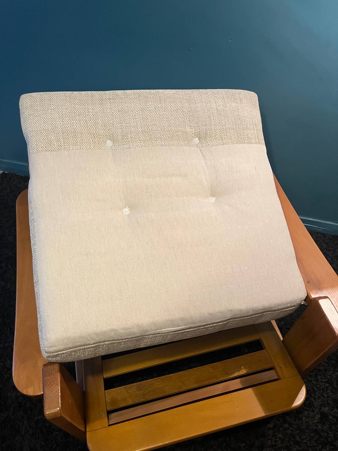 Elm and Maison Regain fabric armchair
