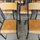 Lot de 18 chaises vintage "mullca"