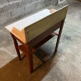 Antique dressing table, white marble