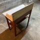 Antique dressing table, white marble