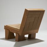 Fauteuil block en corde naturelle