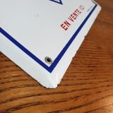 Enamelled plate wines of postillon