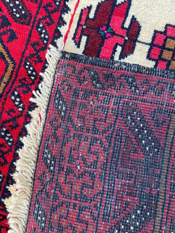 Vintage persian carpet belutch 97x187 cm