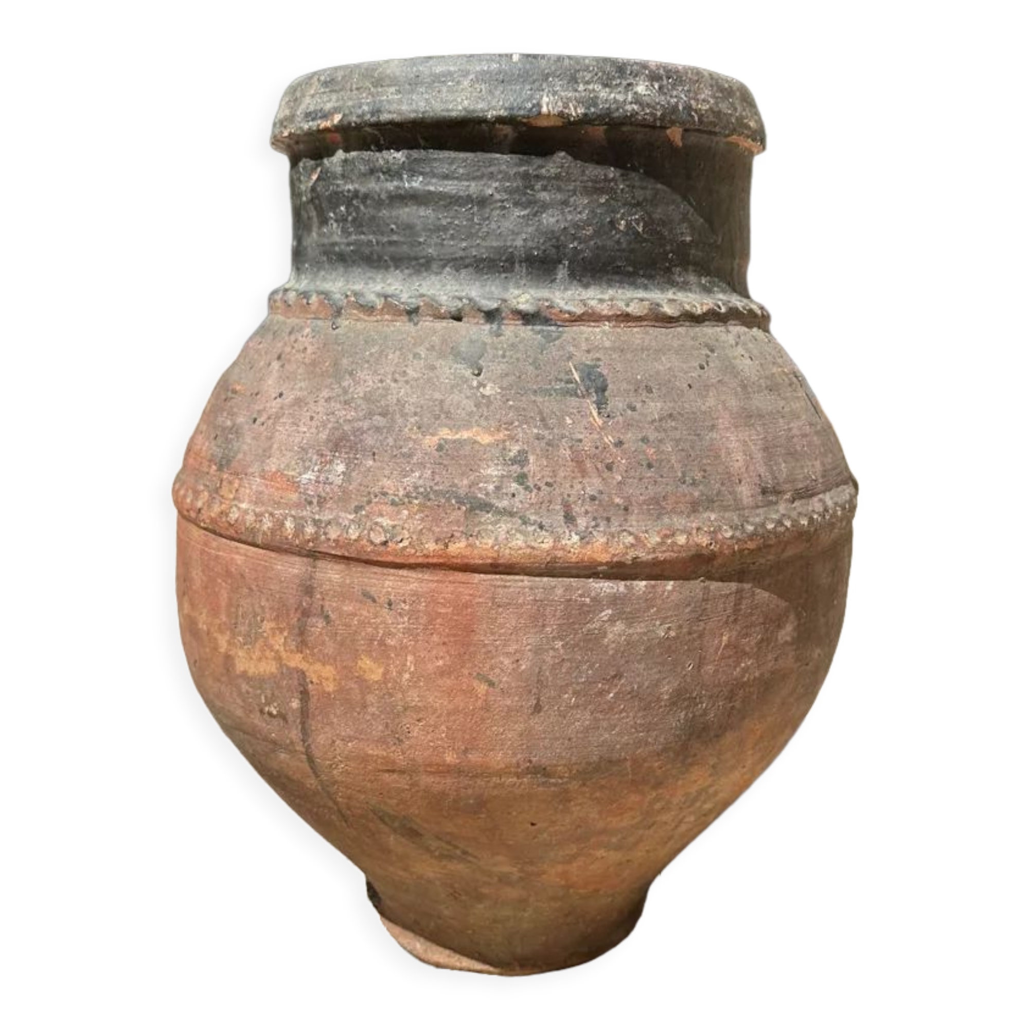 Old terracotta jar