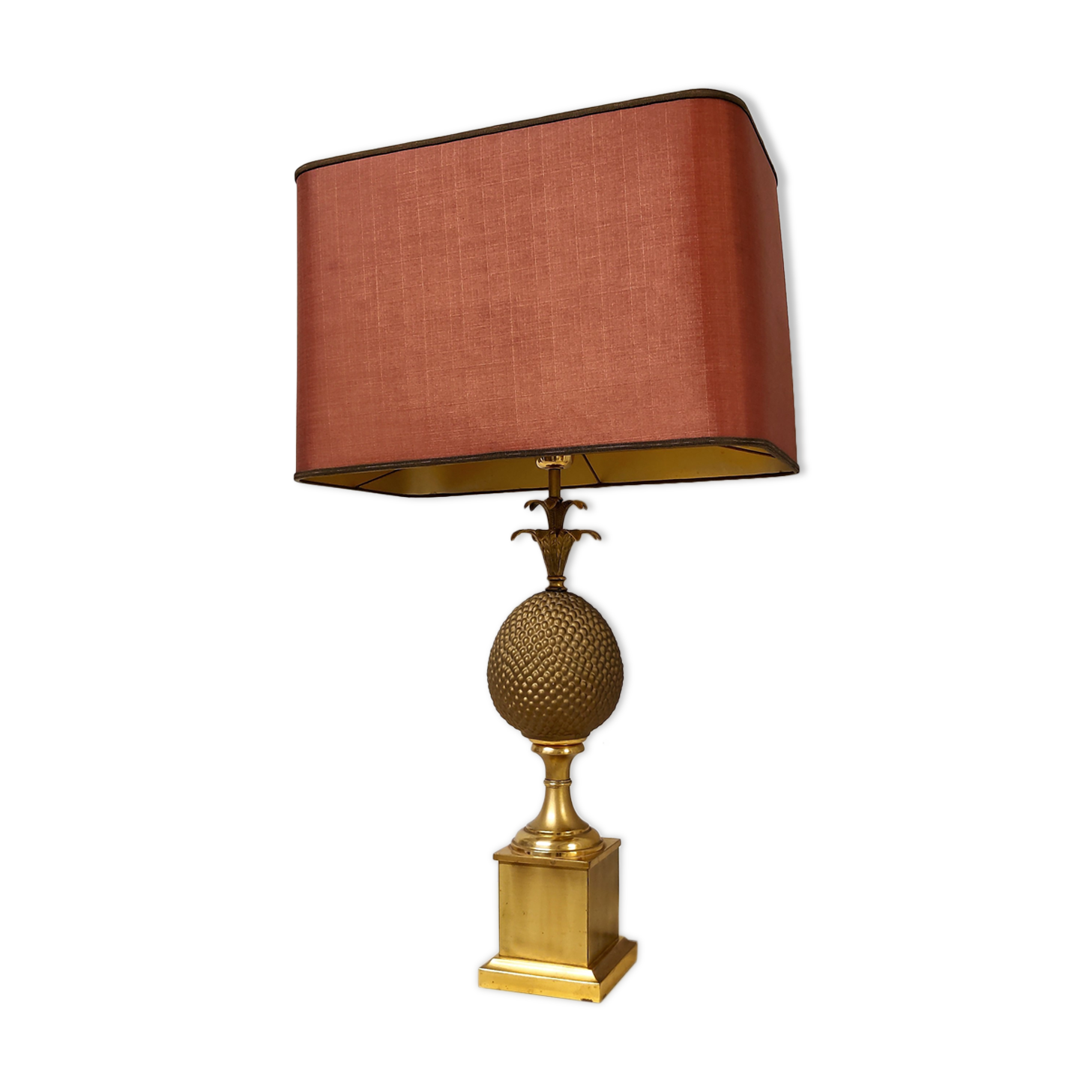 Brass pineapple table lamp, 1970s