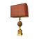 Brass pineapple table lamp, 1970s