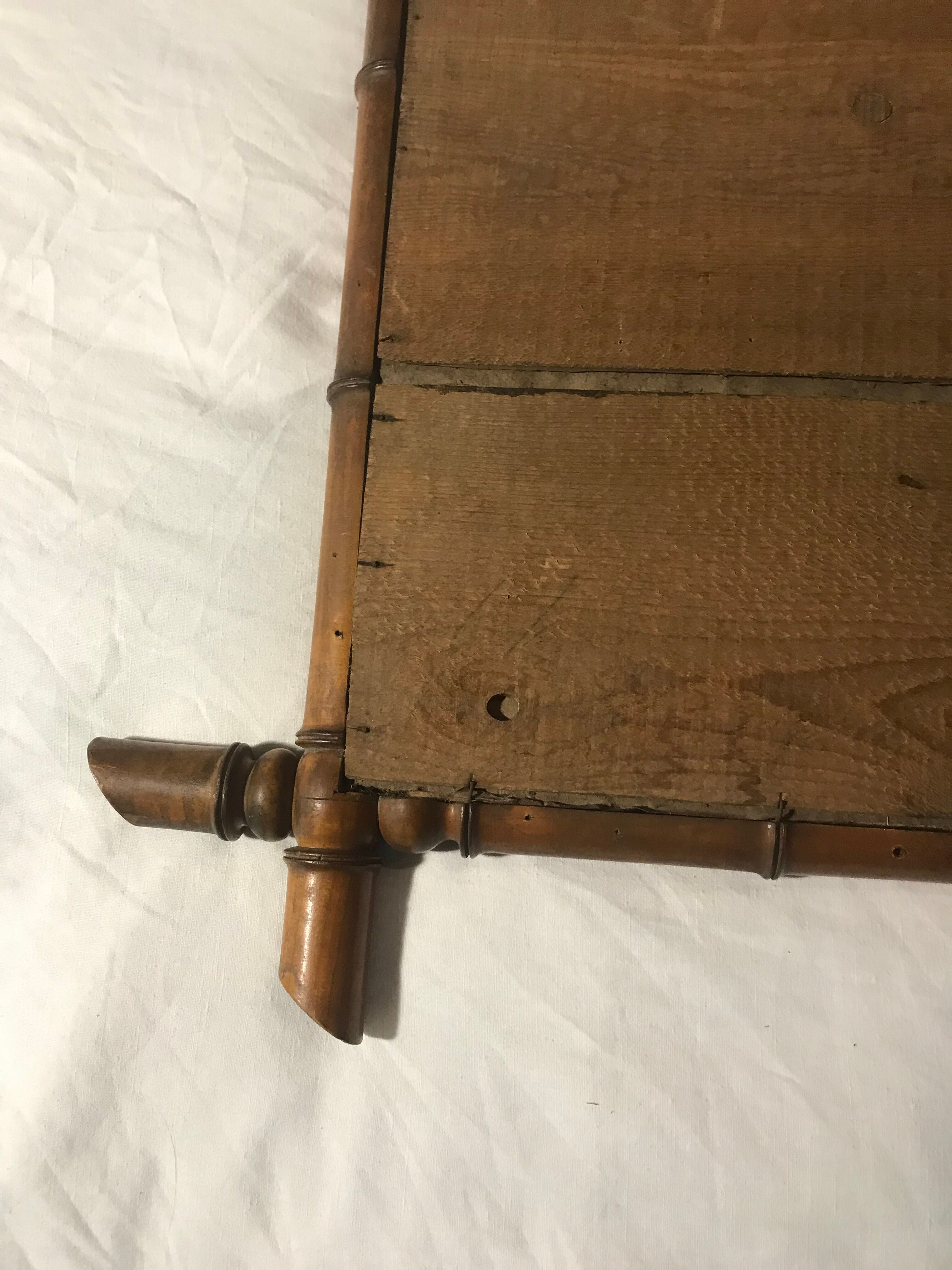 Parquet bamboo mirror