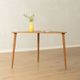 Elegant side table from the 1960s with triangular silhouette, teak wood
