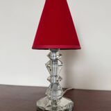 Art Deco crystal lamp in the style of Adnet