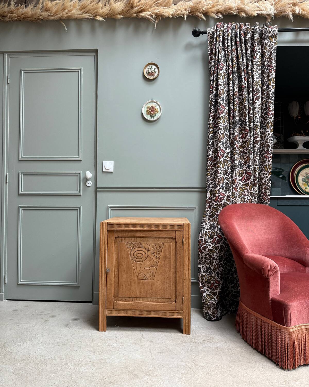 Art Deco oak jam jar (renovated)