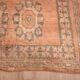 Large Vintage Moroccan Rug 203 x 376 cm, Peach Berber Wool Rug Handmade
