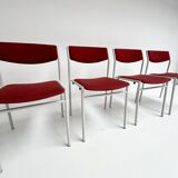 Ensemble de 6 chaises empilables par Gijs van der Sluis, 1970