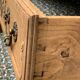 Louis XV style chest of drawers, solid raw oak, 1920.