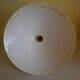Vintage 1970s white enamelled sheet metal pendant