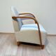 Fauteuil espagnol en hêtre et contreplaqué, années 1990.