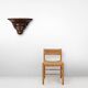 19th Century Art Deco Architectural wall mounted console in oak, France