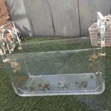 Michel Dumas vintage plexiglass magazine rack