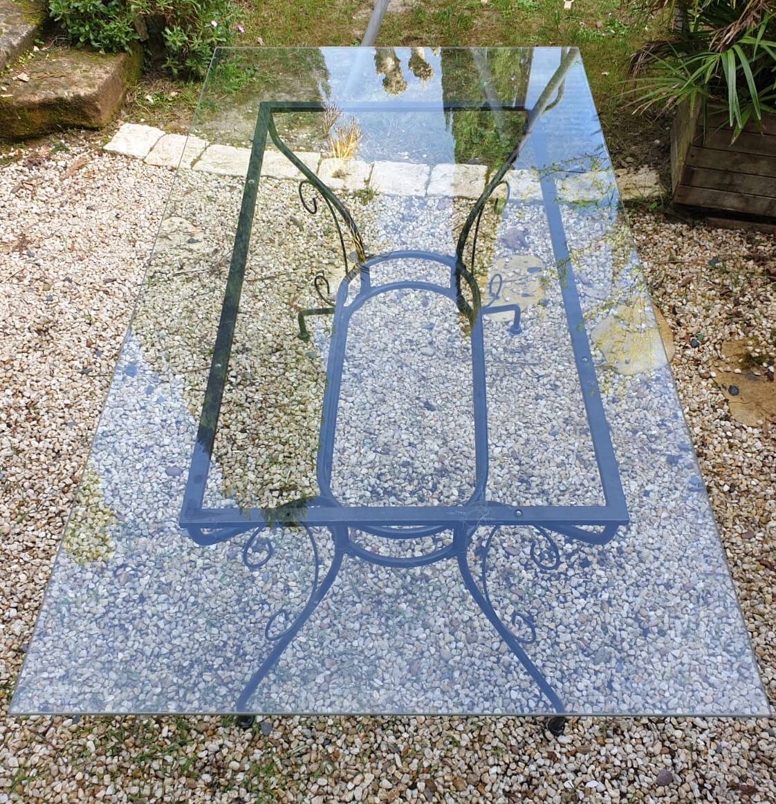 glass top dining room table