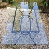 table de salla à manger plateau en verre