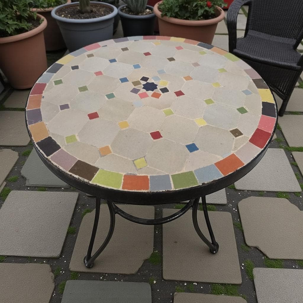 Moroccan mosaic table / side table / bistro table