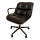 Charles Pollock Knoll Office Chair - Black Leather (Signed Model)