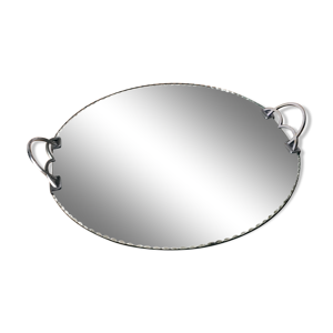 Plateau miroir de table art déco
