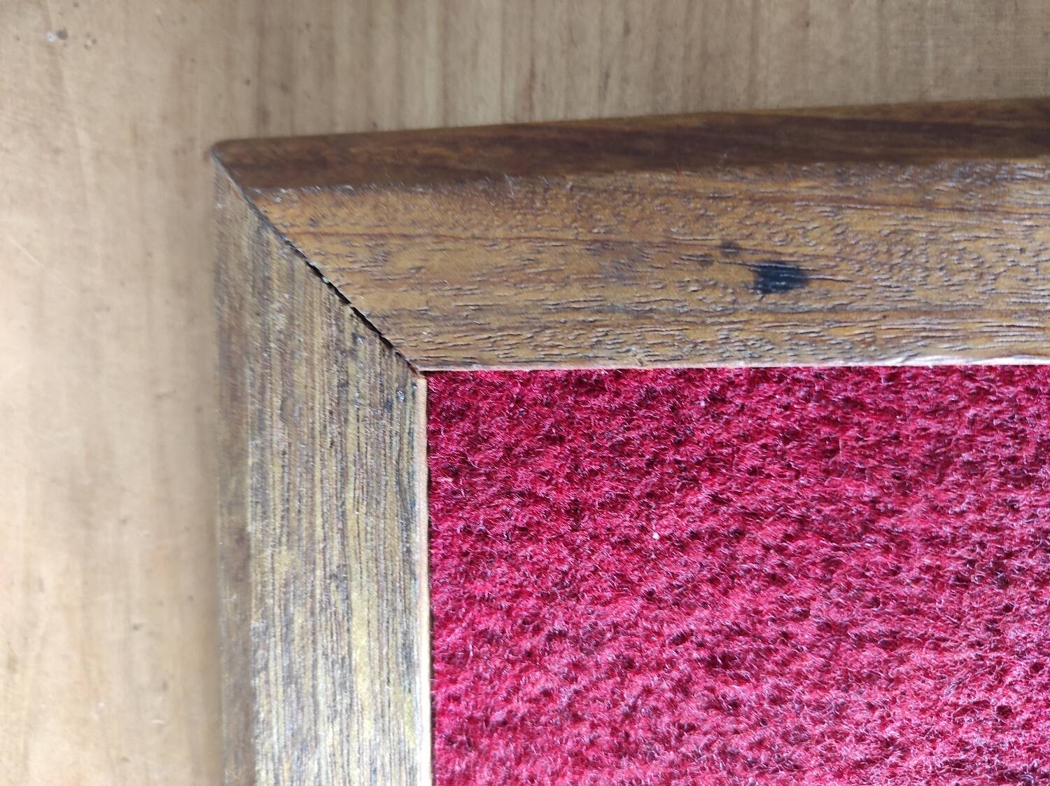 Wooden and ceramic trivet