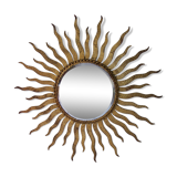 Sun gold metal mirror 54x54cm