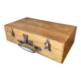Wooden suitcase