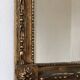 Miroir hollandais Louis XVI en bois sculpté et doré avec verre églomisé du XVIIIe siècle