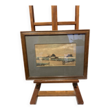 Framed by a landscape