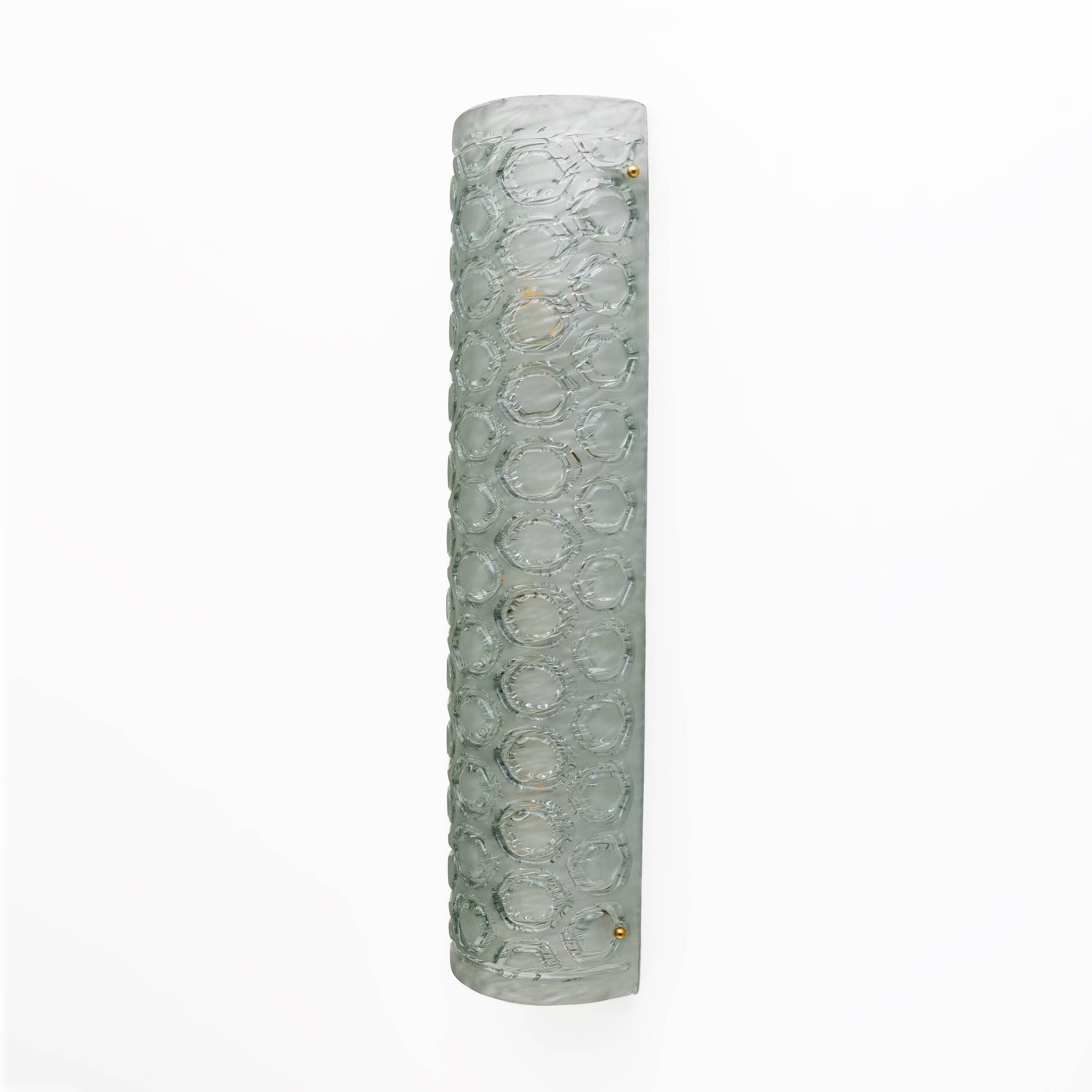Pair of Modern Light Green Murano Glass Sconces