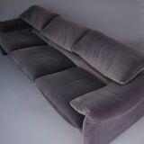 3-seater model Maralunga sofa by Vico Magistretti, Cassina