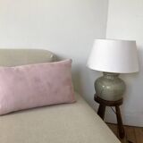 Pair of cushion covers, old tapestry and cotton gauze