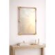 Elegant Modern Pink and Gold Mirror with Torchon Murano Glass Work