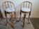Paire de tabouret de bar en bambou 70's