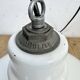 Industrial White Enamel Factory Pendant Lamp from Abolite, 1960s